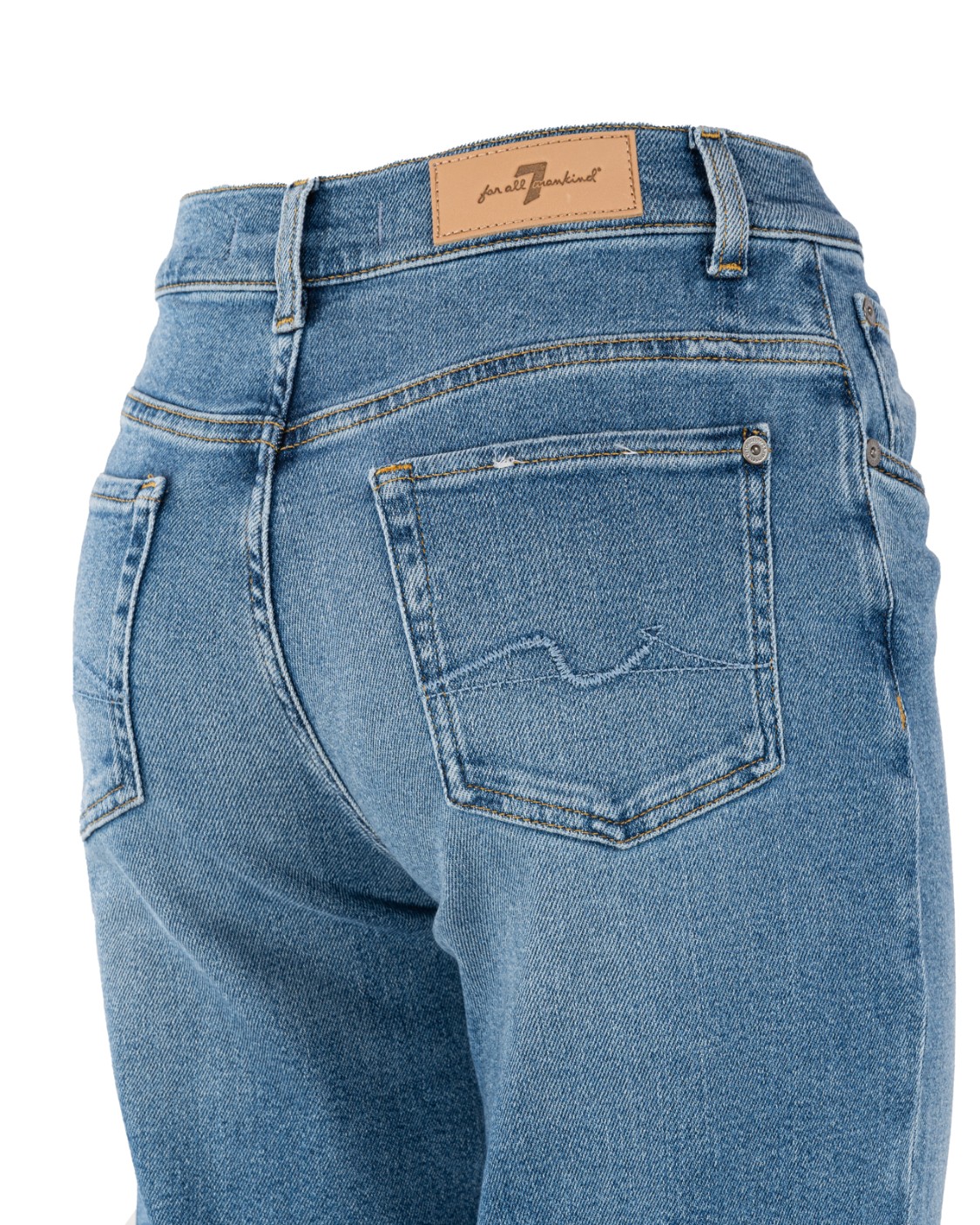 shop SEVEN  Jeans: Seven jeans "Malia luxe vintage legend". 
Vita alta.
Straight.
Gamba rilassata leggermente affusolata.
Composizione: 79% Cotone 11% Modal 9% Elastomultiestere 1% Elastane.
Fabbricato in Tunisia.. JSA71200XL-LIGHT BLUE number 7044216